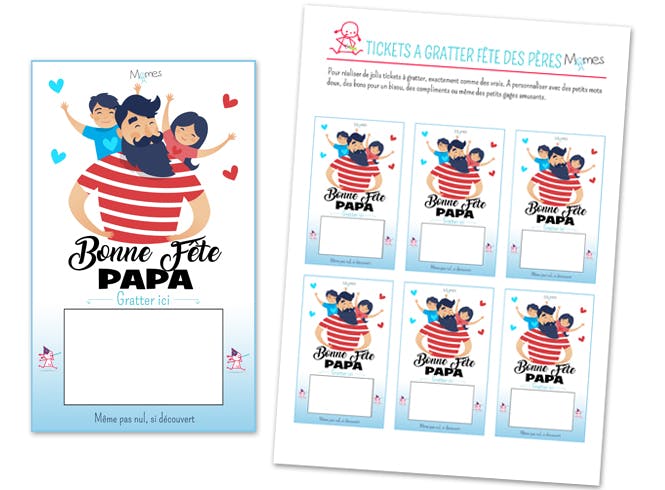 Tickets A Gratter Bonne Fete Papa Momes Net Tickets A Gratter Bonne Fete Papa Momes Net