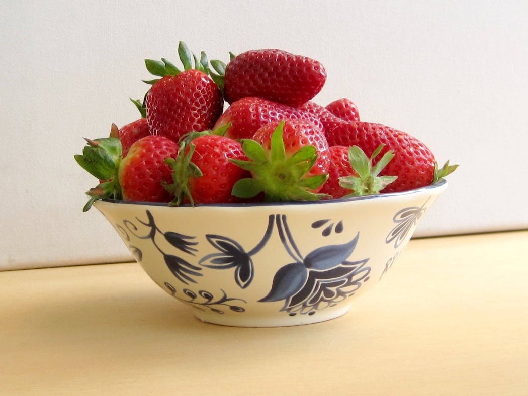 Un bol de fraises