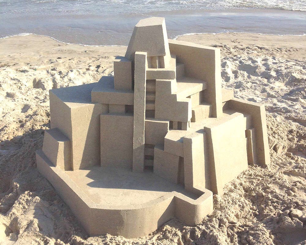 Un château de sable futuriste