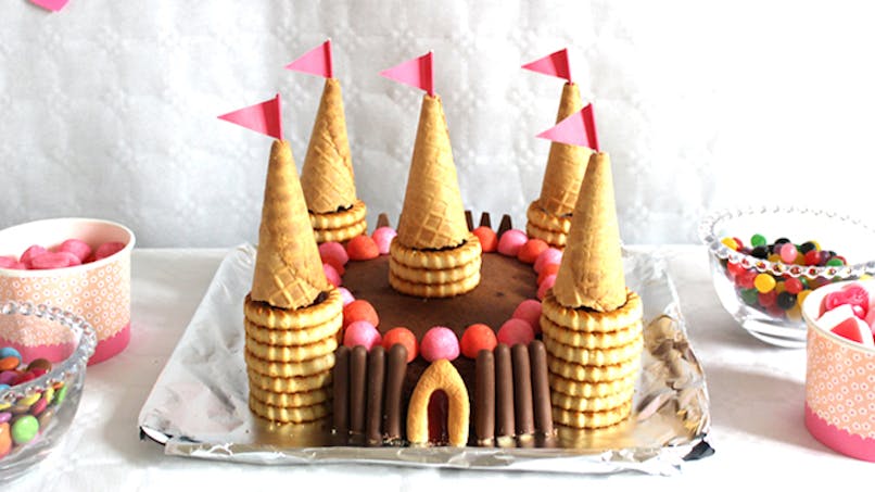 gâteau château princesse anniversaire