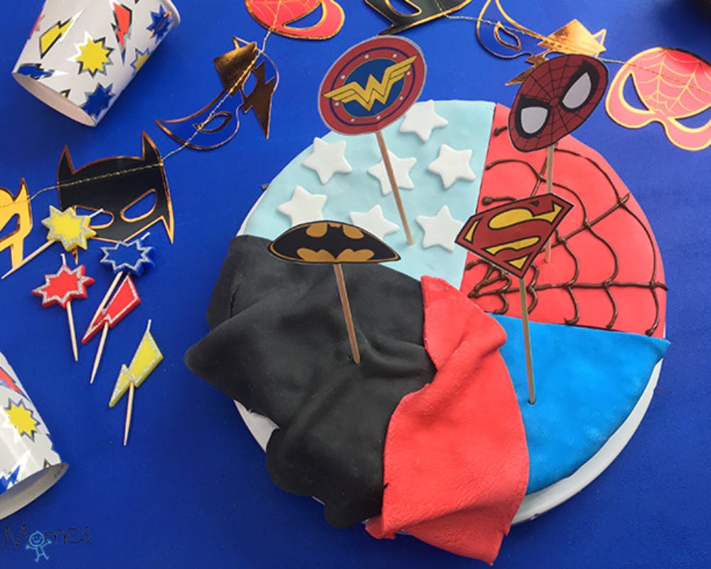 Un gâteau d'anniversaire digne des super-héros