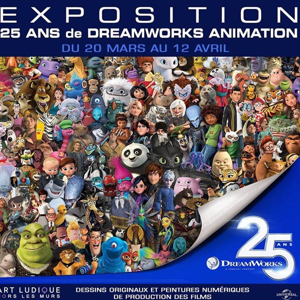 Une Expo Gratuite Pour Les 25 Ans De Dreamworks A Paris Momes Net