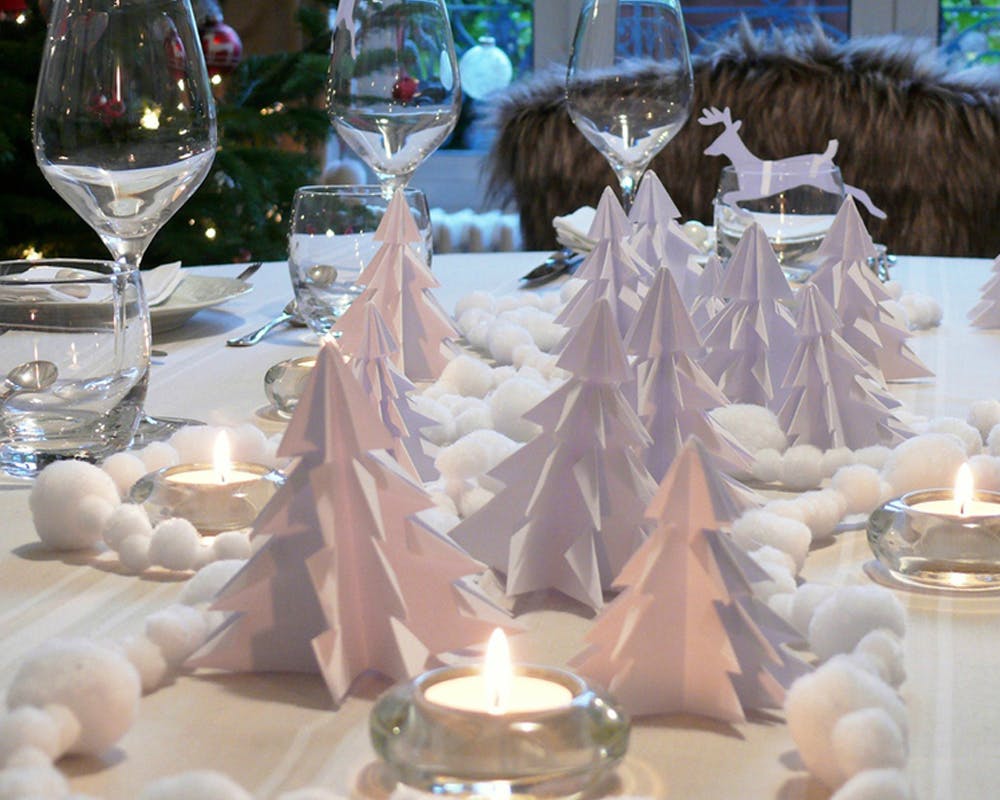idées décorations Noël rapides simples faciles
        dernière minute forêt sapins origami
