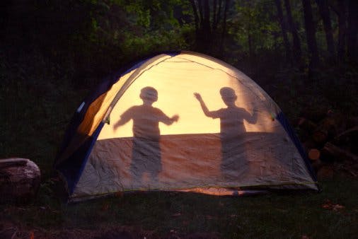 Une nuit dans la tente