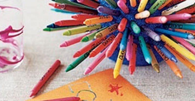 art maternelle crayon gras