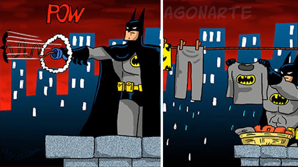 Cet Artiste Dessine La Vie Quotidienne Des Super Heros Momes Net Cet Artiste Dessine La Vie Quotidienne Des Super Heros Momes Net