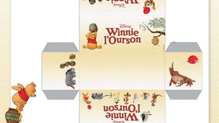 Winnie l'ourson : petite boite à imprimer