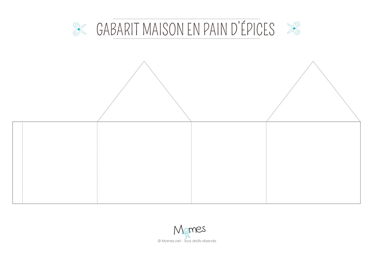 Patron Maison Pain D épice A Imprimer Comment Fabriquer une Maison de pain d'épices en carton ? | MOMES