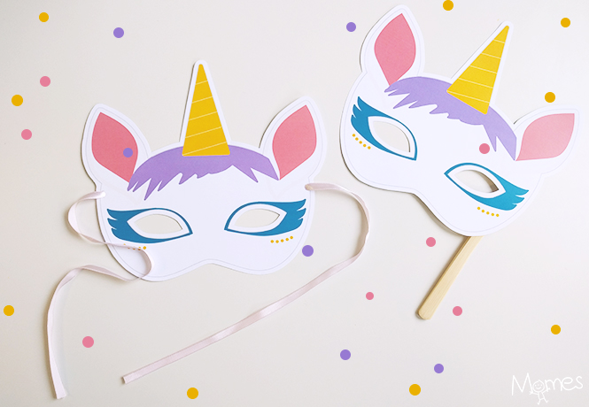 Masque licorne à imprimer | MOMES.net