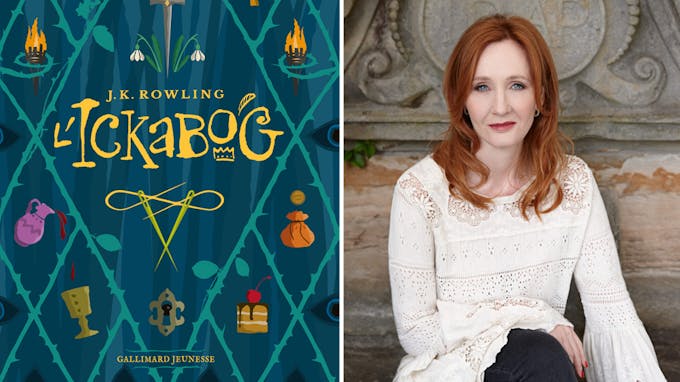 Ickabog nouveau roman de J.K. Rowling couverture et photo de la romancière