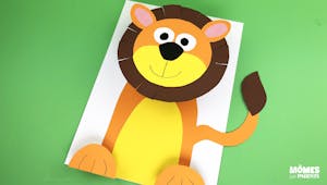 Lion 3D en papier
