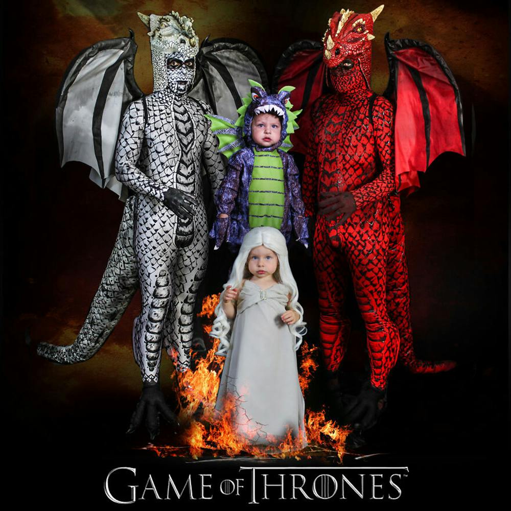 famille championne de déguisements d'Halloween Game of Thrones