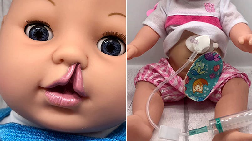 poupées pour enfants handicapés ou problèmes médicaux