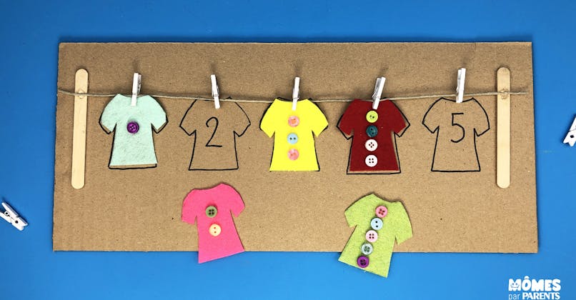 DIY Compter les boutons – Inspiration Montessori