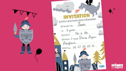 Carte D Anniversaire Chevalier Momes Net Carte D Anniversaire Chevalier Momes Net