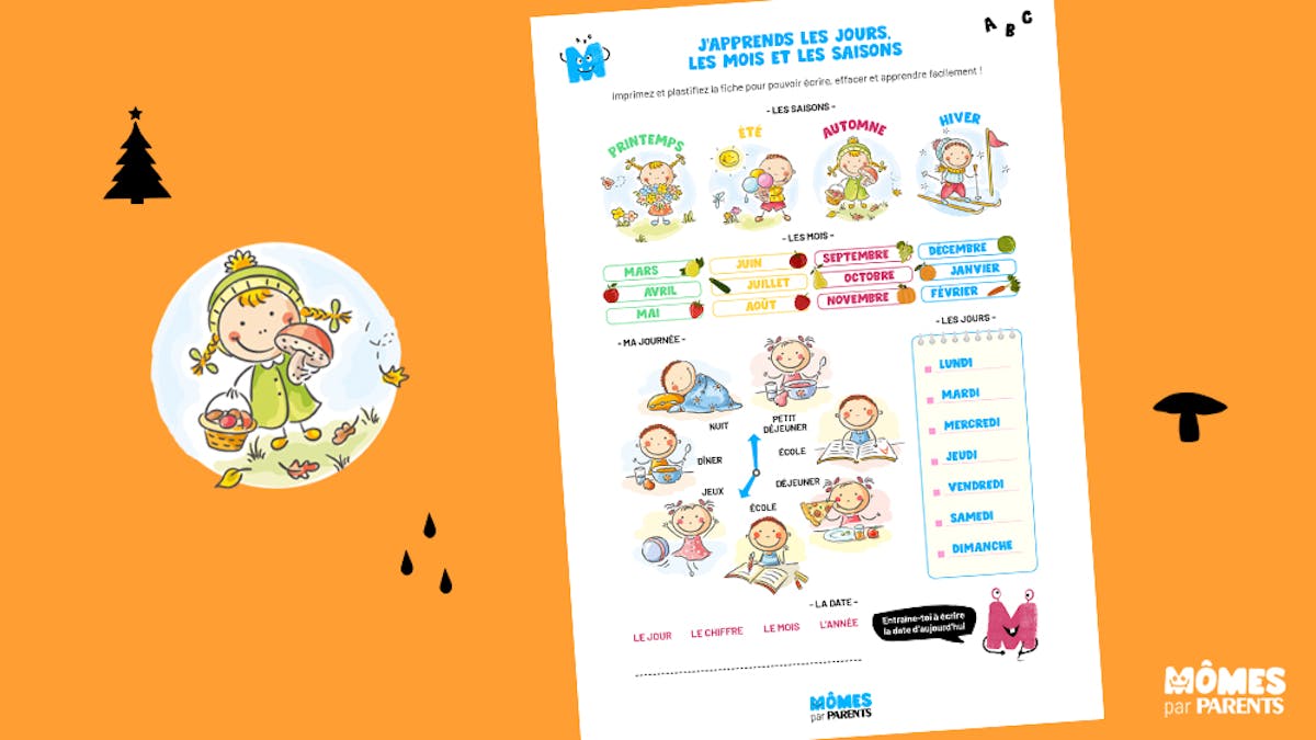 Affiche Explicative Pour Les Enfants Jours Mois Saisons Momes Net Affiche Explicative Pour Les Enfants Jours Mois Saisons Momes Net