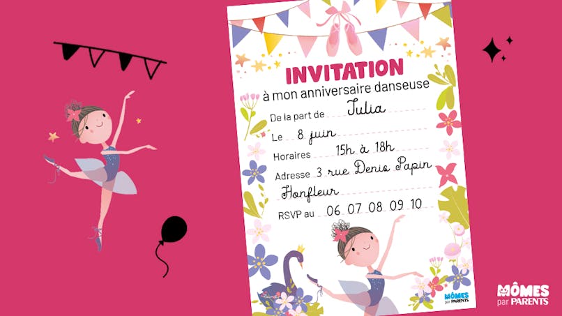 Carte D Anniversaire Danseuse Momes Net Carte D Anniversaire Danseuse Momes Net