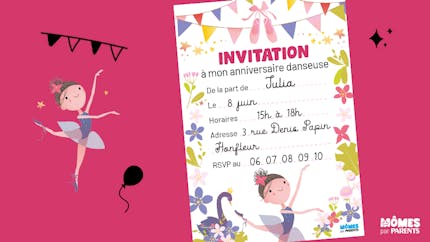 Carte D Invitation Pour Anniversaire A Imprimer