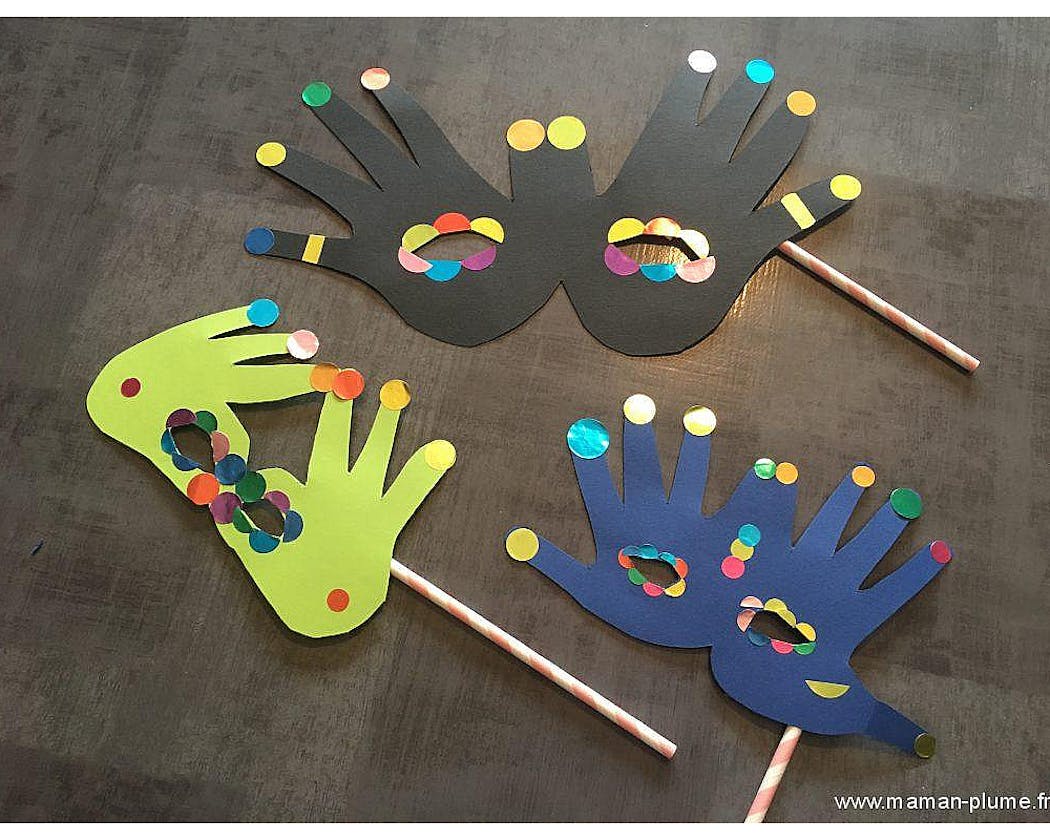 Fabrication de masques de carnaval par les enfants - Domi Dessins et  Peintures