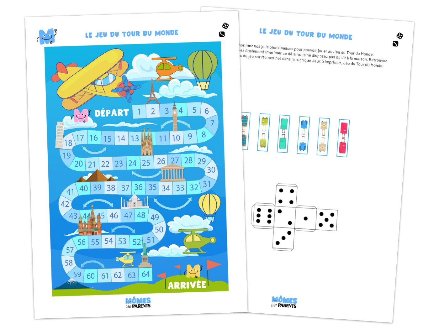 Le jeu du Tour du Monde à imprimer | MOMES