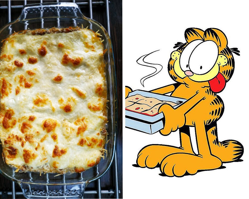 Les lasagnes et Garfield