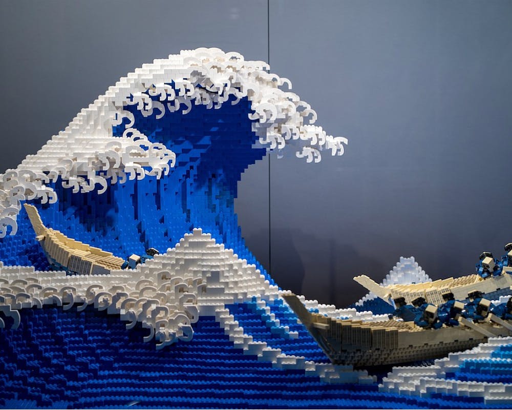 La Grande vague de Hokusai en Lego