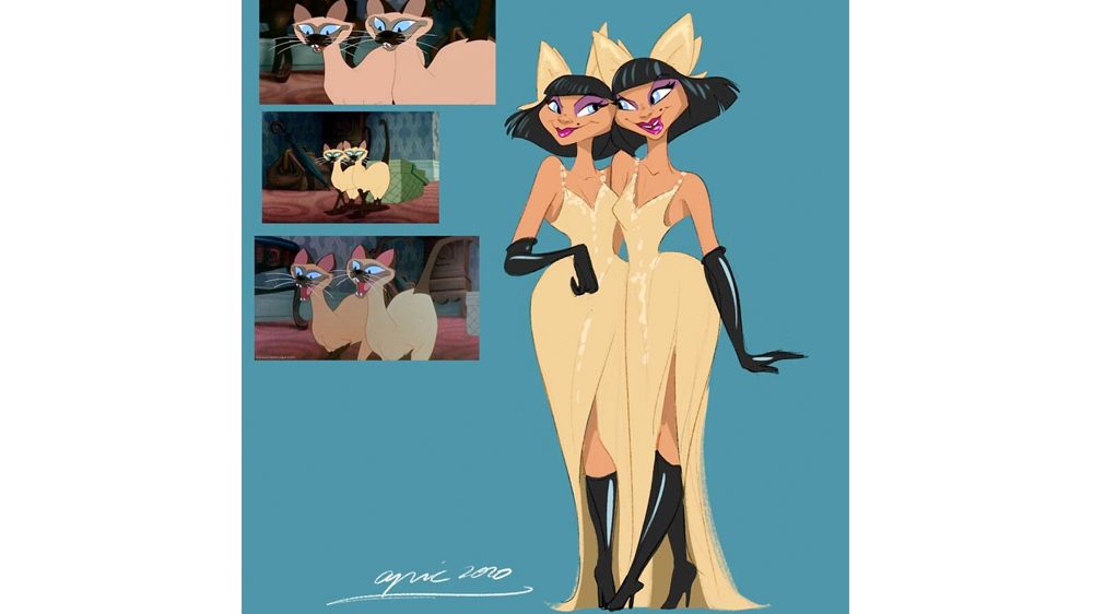 Alex Pick imagine les animaux des films Disney en humains | MOMES