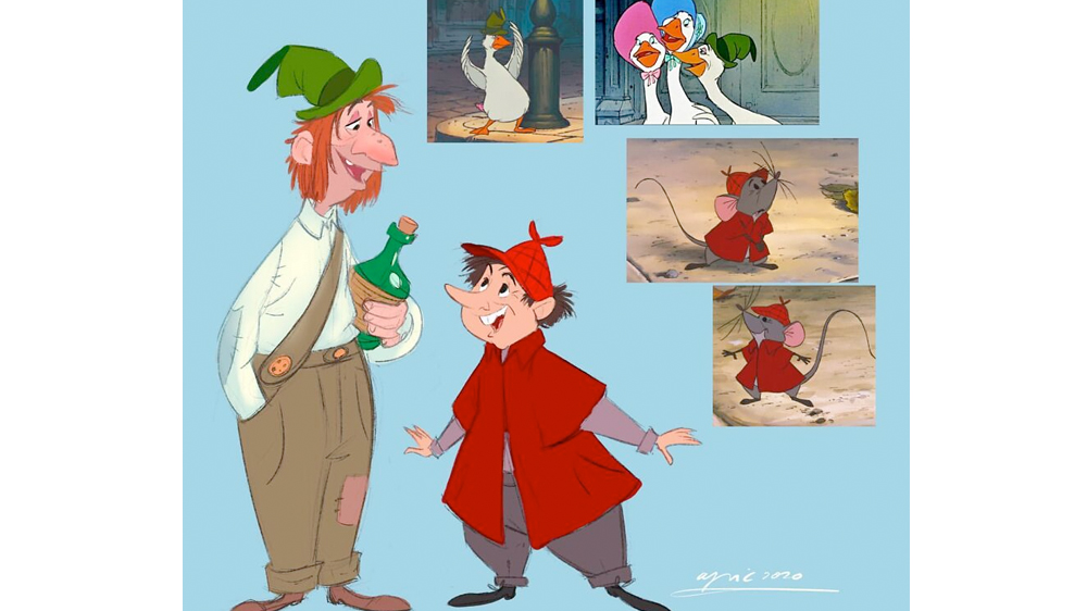Alex Pick imagine les animaux des films Disney en humains | MOMES