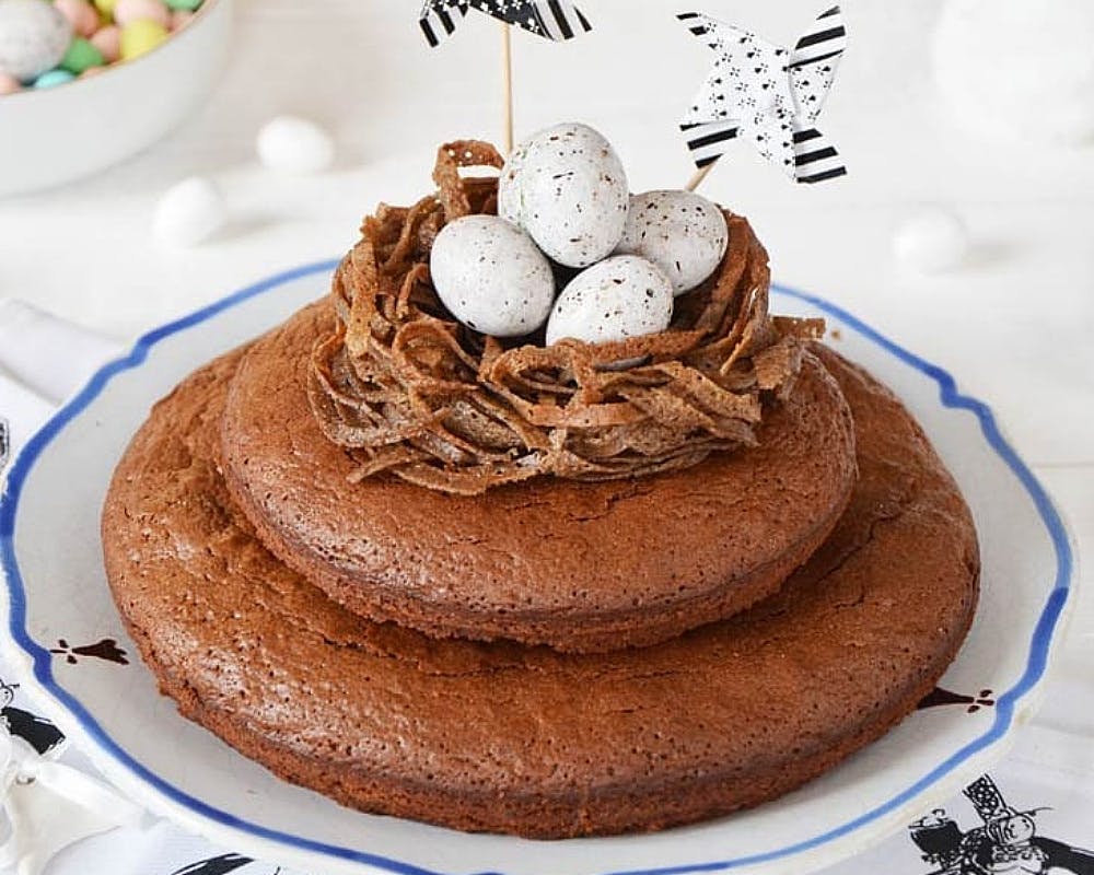 Gâteau au chocolat tout sarrasin avec un nid croustillant