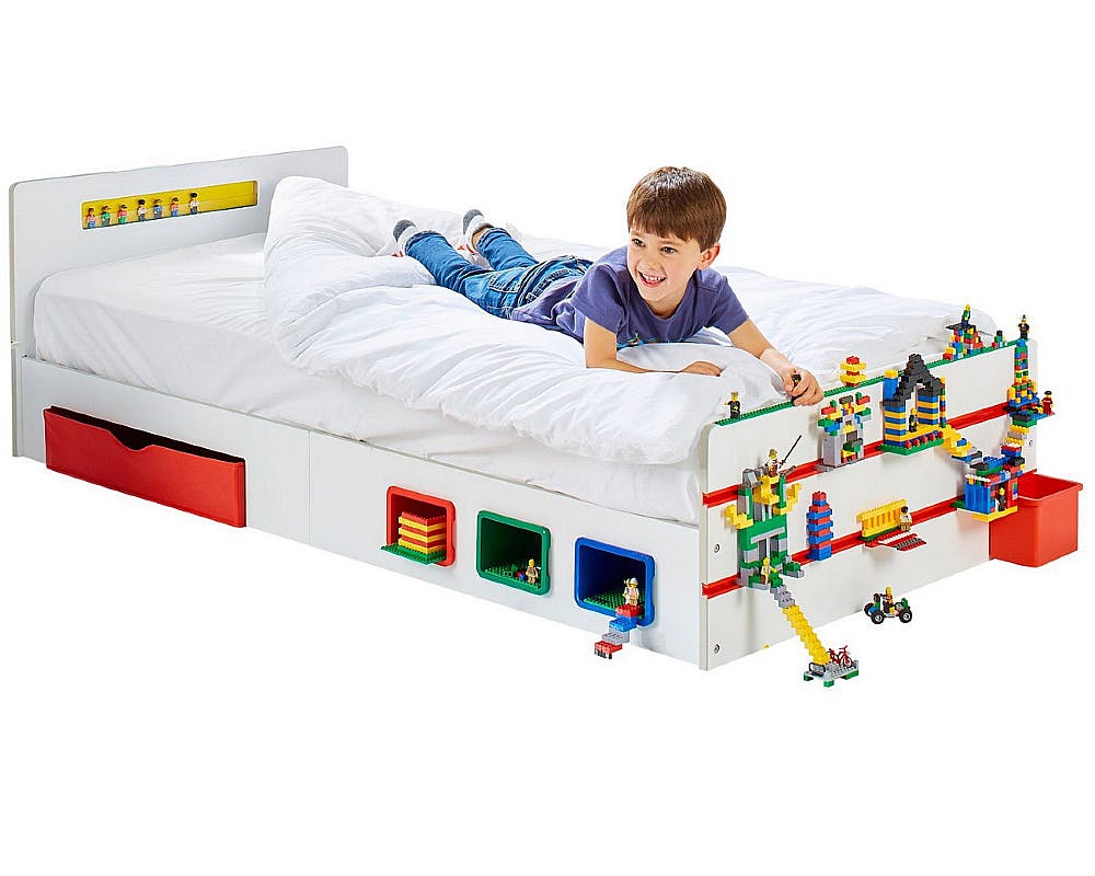 lit Lego avec plein de rangement