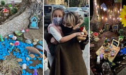 À 4 ans, elle crée un jardin féérique pour s'occuper pendant le confinement et sa voisine l'encourage en se transformant en fée !