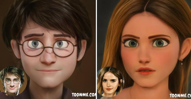 ToonMe Daniel Radcliffe et Emma Watson