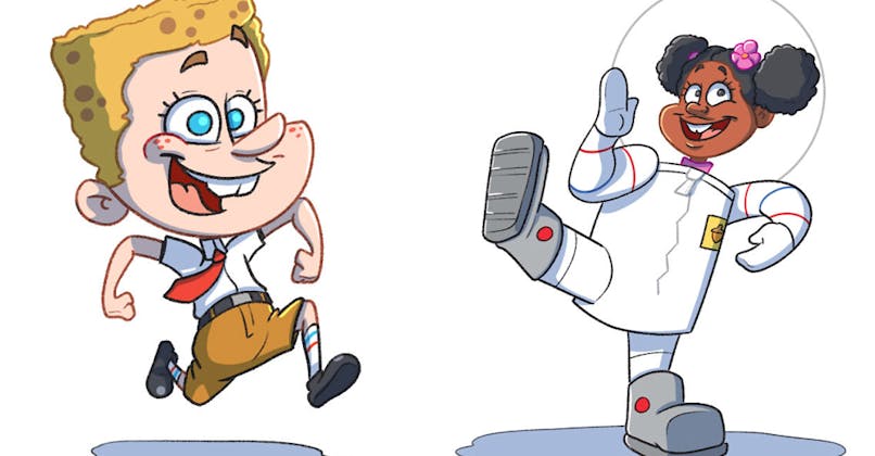 Personnages de Bob l'Éponge dessinés en version humaine Ryan Altounji