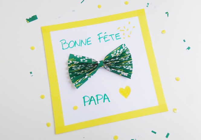 Carte Origami Fete Des Peres Momes Net