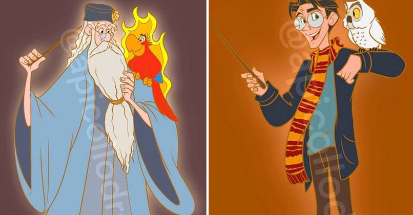 personnages Disney deviennent des héros d'Harry Potter