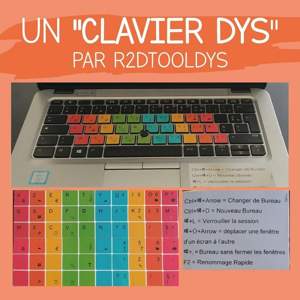 clavier ordinateur enfants dys créé par Ryann Dubois