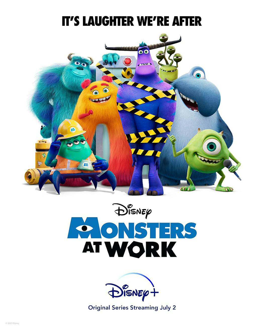 série Monstres & Cie : Au travail Disney+ Monsters at Work affiche