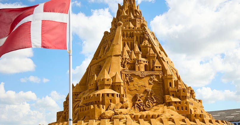 Le plus grand château de sable du monde au Danemark