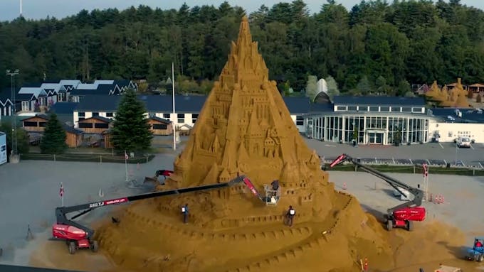 Le plus grand château de sable du monde au Danemark