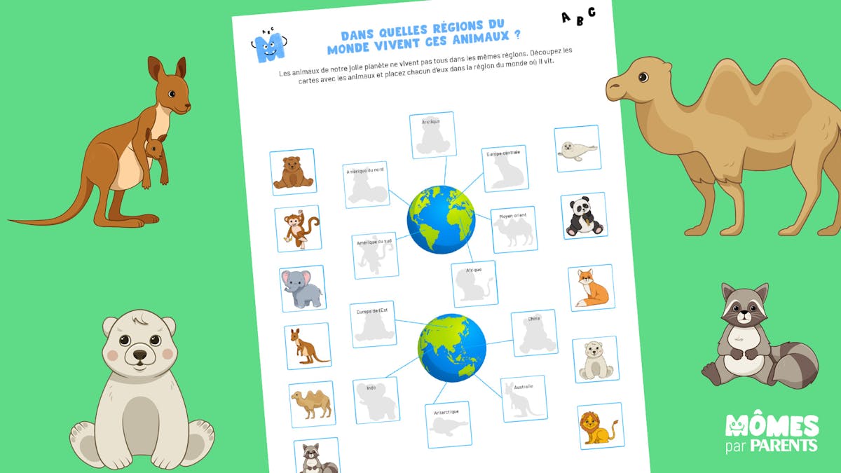 Animaux Du Monde A Placer Sur Une Carte Momes Net Animaux Du Monde A Placer Sur Une Carte Momes Net