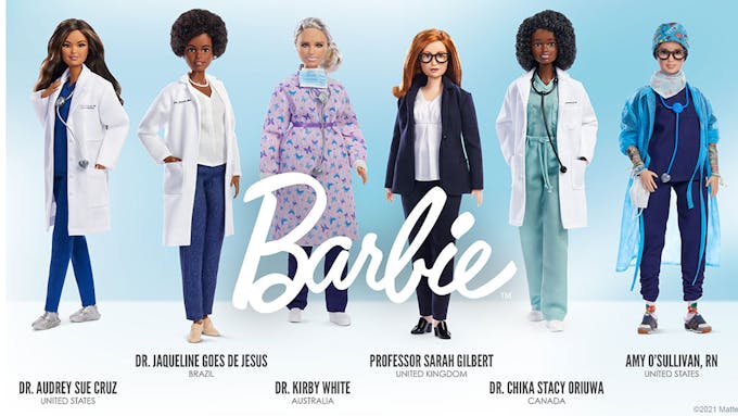 poupées Barbie en hommage aux femmes scientifiques qui luttent contre la Covid-19