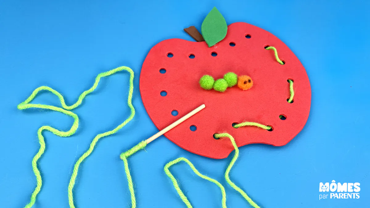 DIY de pomme à lacer