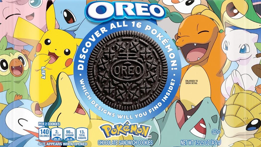Oreo lance une édition spéciale de biscuits Pokémon
