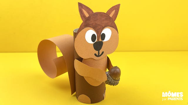 écureuil en carton maternelle