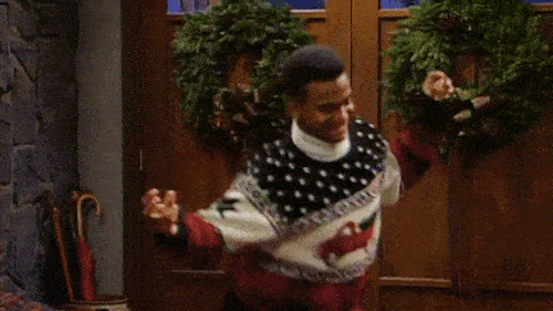 Prince de Bel Air Carlton danse pull moche de Noël