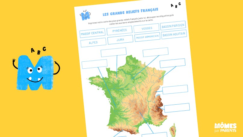 Les Reliefs En France Cm1 momes.parents.fr