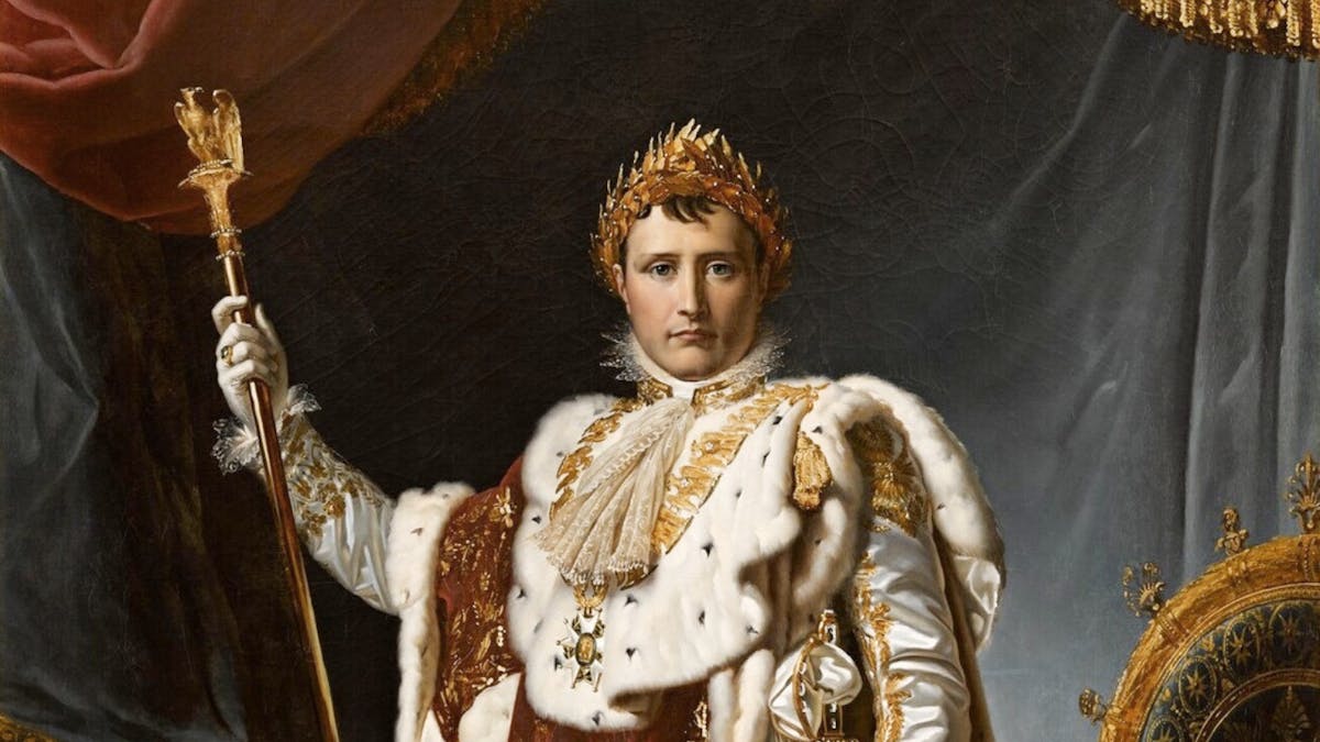 Napoléon Ier en costume de sacre avec couronne