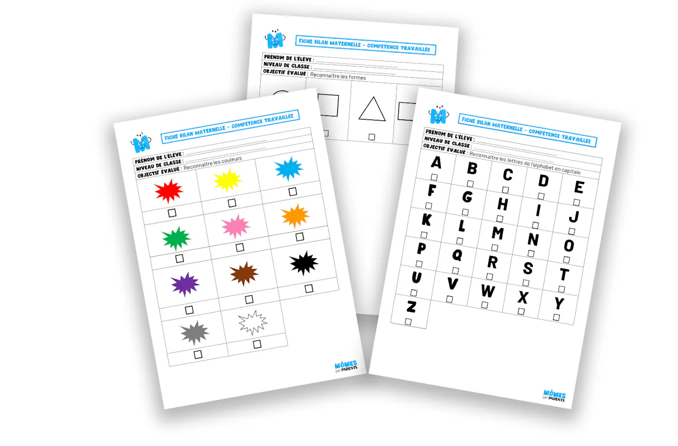 Fiches : bilan d'évaluation en maternelle | MOMES