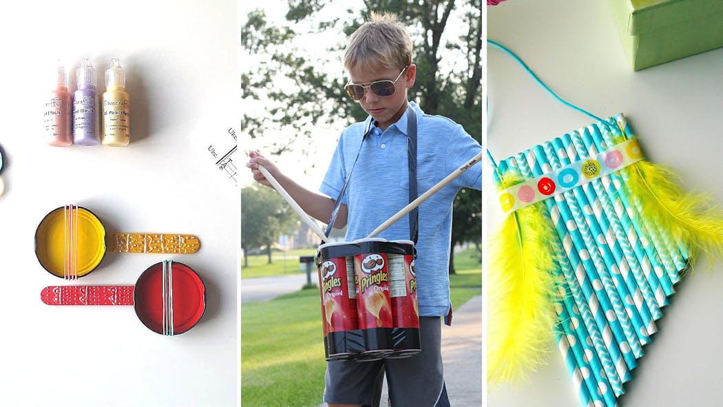15 instruments de musique DIY pour les enfants : maracas, tambours...