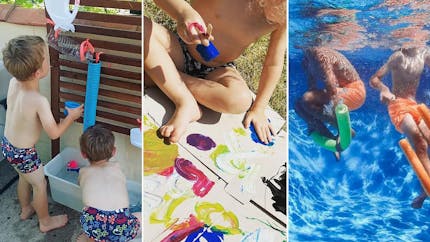 20 activités d'été à faire avec des bouées, des glaçons, des bulles...